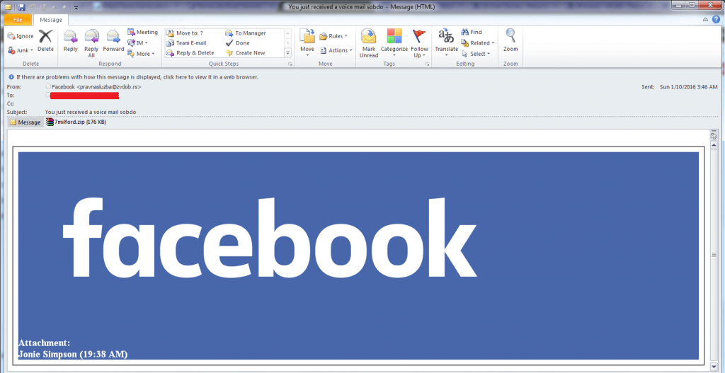 "Έχετε ένα νέο Facebook Message" >> ΠΡΟΣΟΧΗ στο νέο Scam!!
