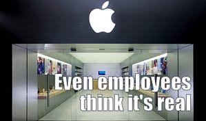 Fake Apple Stores@Κίνα|Ούτε καν οι εργαζόμενοι δεν ξέρουν ότι είναι...μαΐμούδες!
