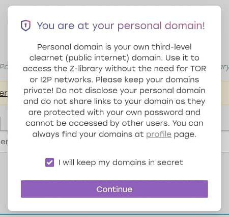 Η Z-Library έκανε το comeback στο clearnet με personal domains!