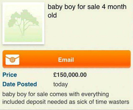 quot-Baby-Boy-for-Sale-quot-Advert-Posted-by-Mother-on-the-Internet-412750-2