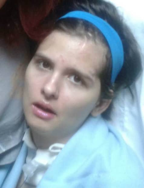 Η φωτογραφία της 16χρονης Μυρτώς μέσα από το νοσοκομείο - ΠΗΓΗ: Facebook/friendsofmirto1