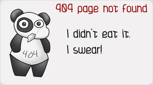Το Google Panda "σκοτώνει" τις 404 Error Pages!! (?) Google Panda Google Panda