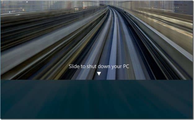 Slide To Shutdown Windows 10