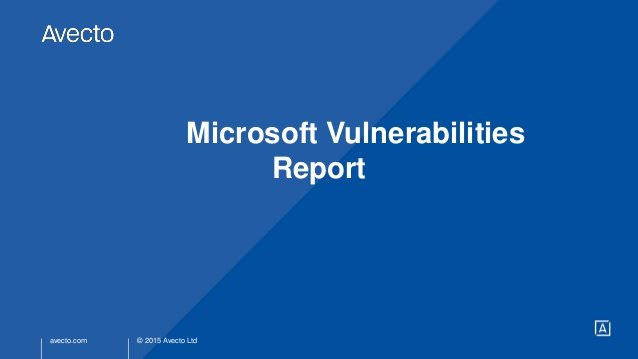 microsoft Windows vulnerabilities report