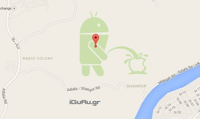android-apple Google Maps