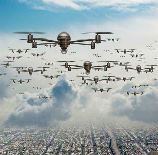 Drones defensive attacks