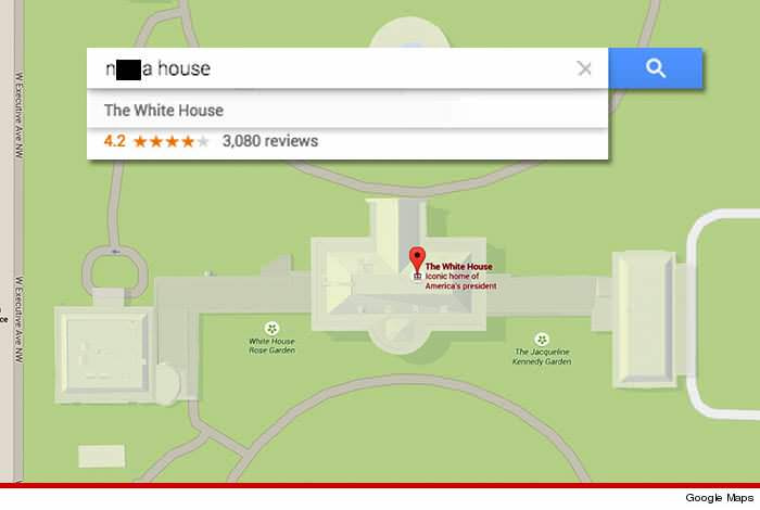 nigga house Google Maps