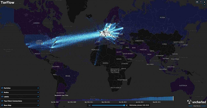 TorFlow|Ανοίξτε τον χάρτη+δείτε πως ταξιδεύουν τα ΤOR Data στον κόσμο!
