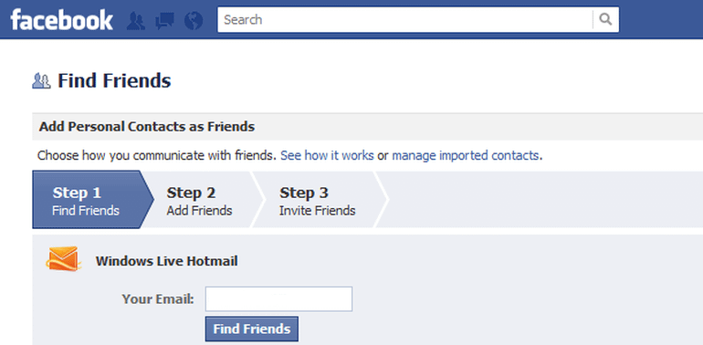 facebook friend finder
