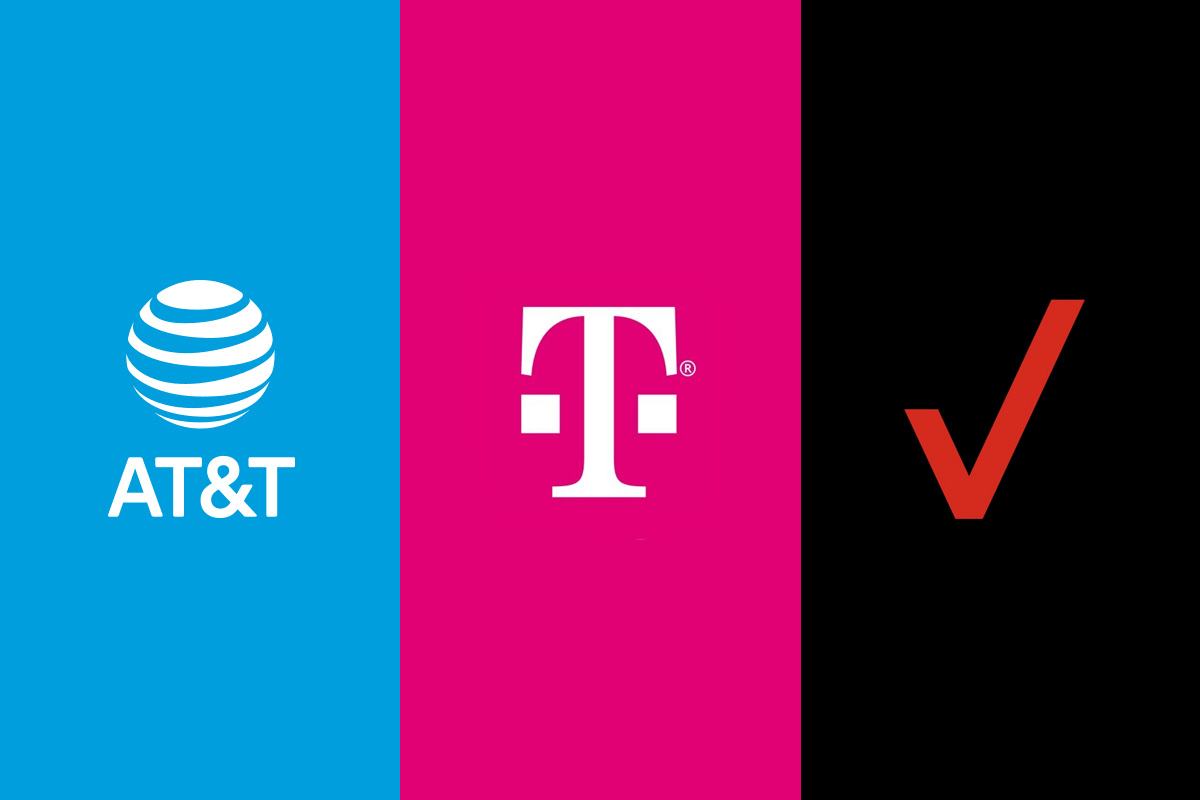 T-Mobile, AT&T, Verizon