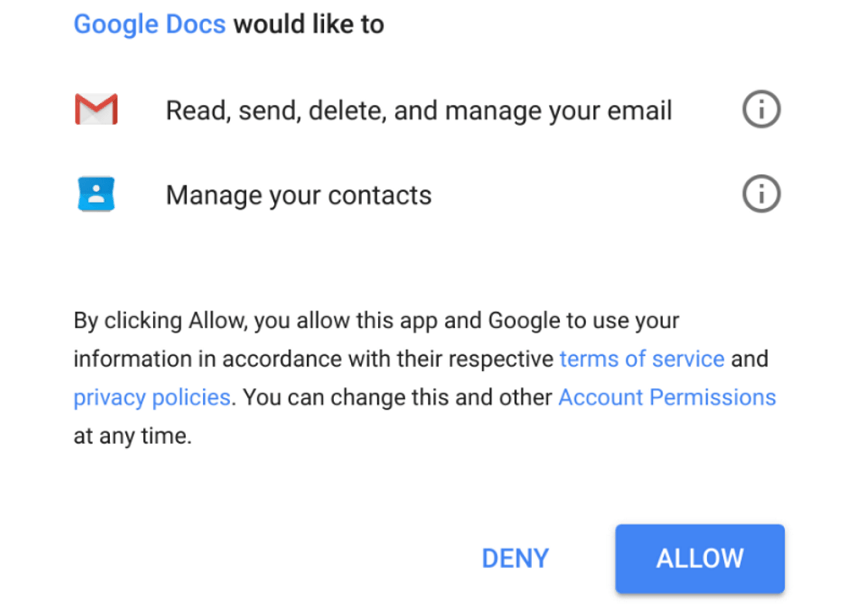 gmail third party access