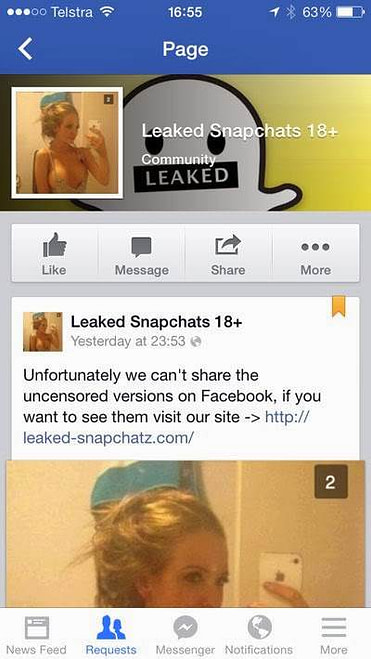 Snap chats leaked