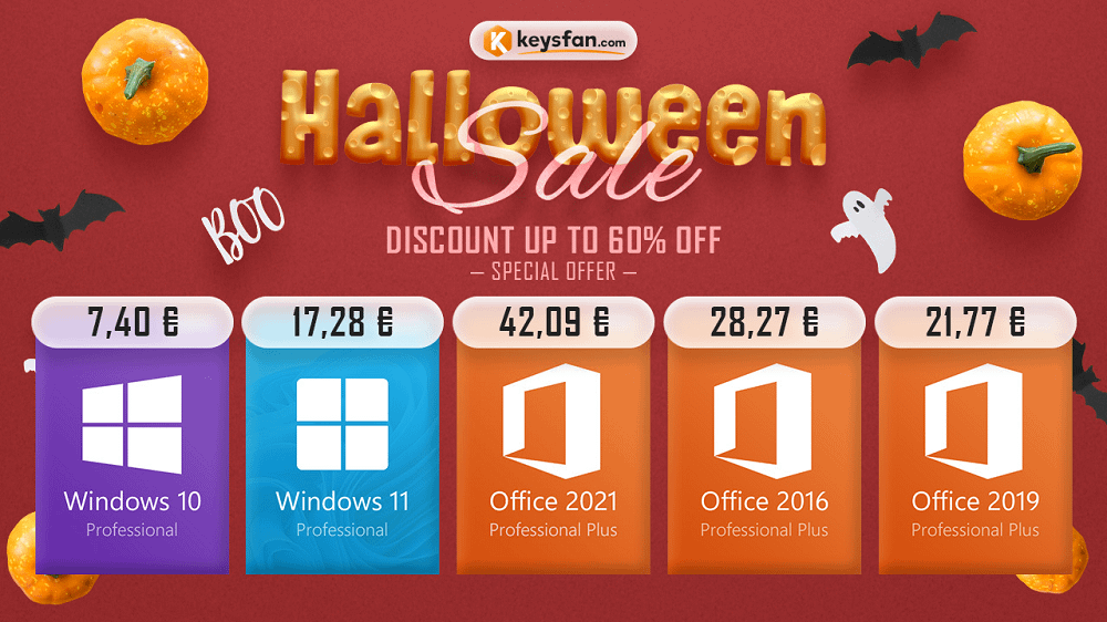 Windows 10 στα 7,4 € για δωρεάν αναβάθμιση στα Windows 11 για τις ημέρες του Halloween