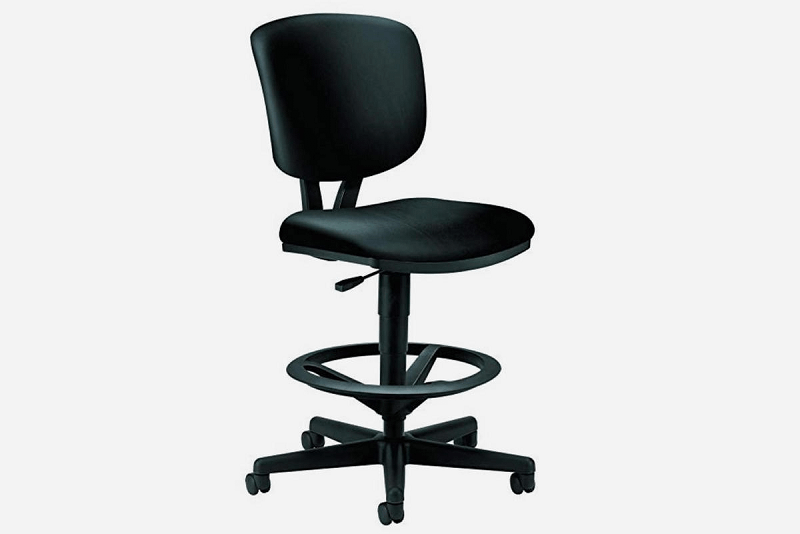 Hon Volt Leather Drafting Chair καρέκλα