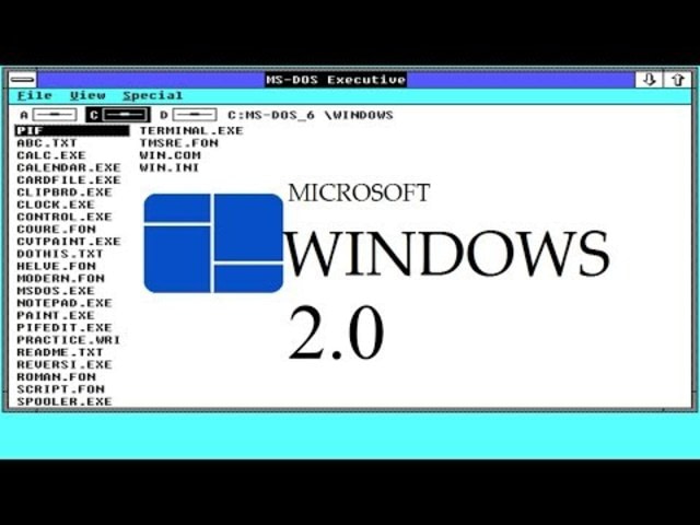 Microsoft Windows evolution - Windows 2.0