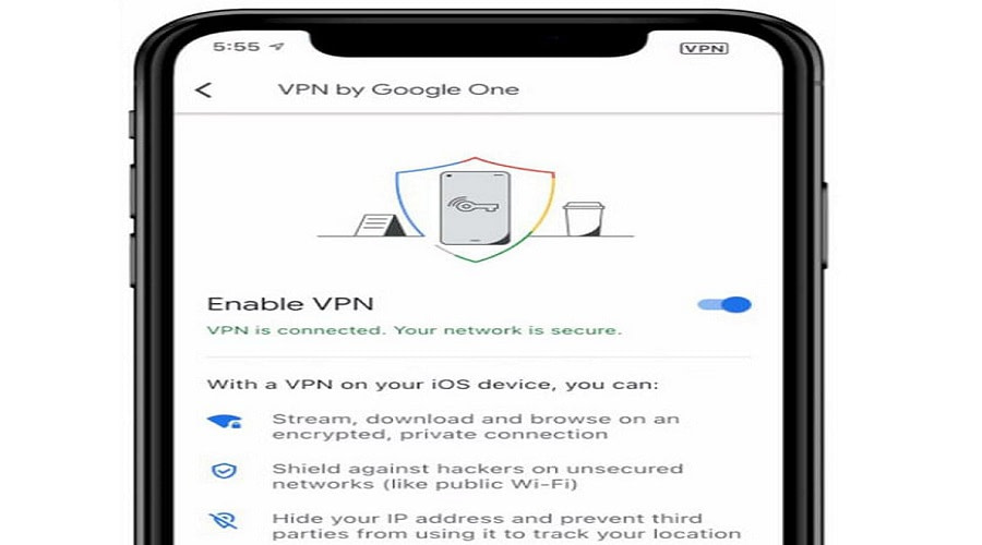 Google One VPN iOS